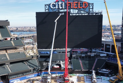 CITI Field Stadium New York Signage Installation with Alpha Platforms