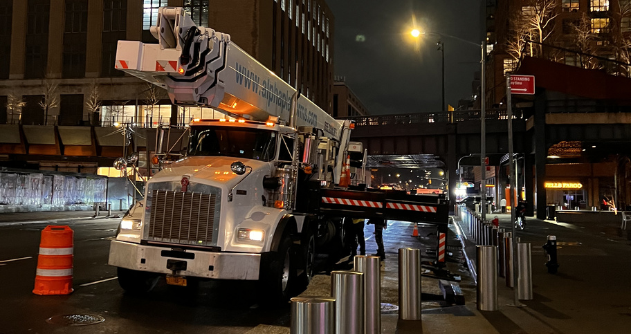Rental of Boom Lifts in Downtown NY