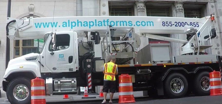Rental of an Aerial Lift in Boston, Massachusetts Alpha Platforms