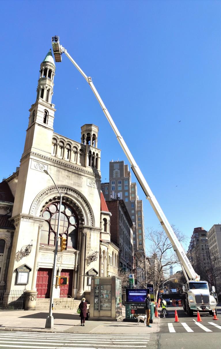 Boom Lift for Churches, Temples, and Towers