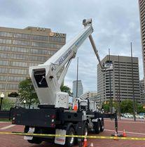 Flag Services with Alpha Platforms Boom Lift A-250 Solution