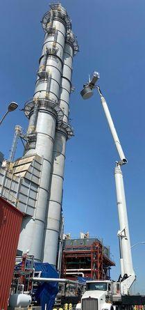Telecom Antenna Installation Solution at Power Plant Smokestack