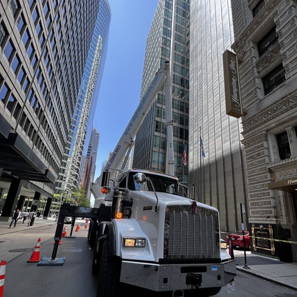 Facade Inspection and Repairs in Chicago Alpha Platforms Boom lift A-250